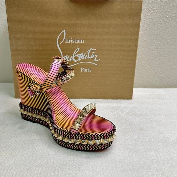 CHRISTIAN LOUBOUTIN PYRACLOU After Sun Size EU 40 / US 10 - Picture 5 of 9